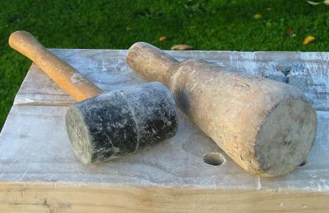 wooden mallet